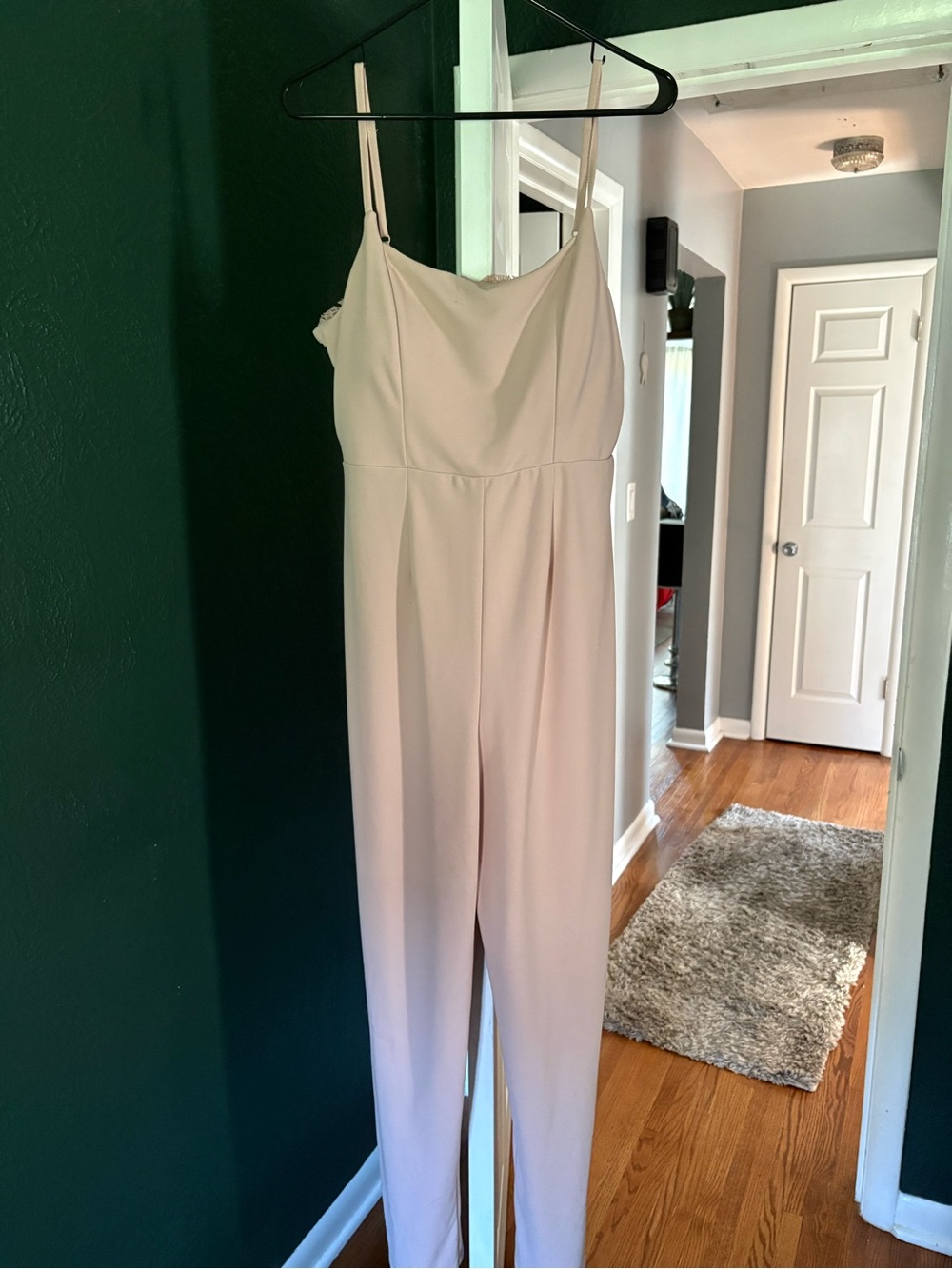Altar'd State Cream Spaghetti-Strap Jumpsuit
